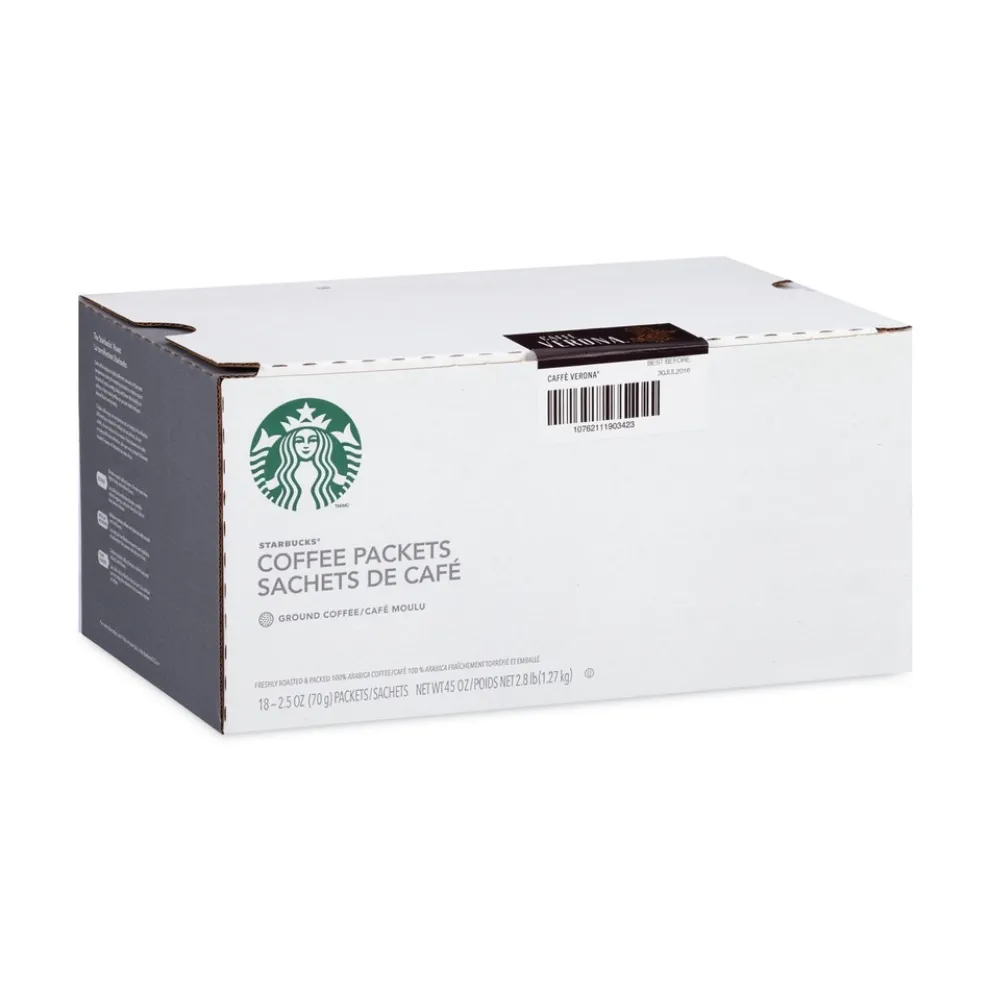 Starbucks 12411956 2.5 oz. Packet Caffe Verona Coffee (18/Box)