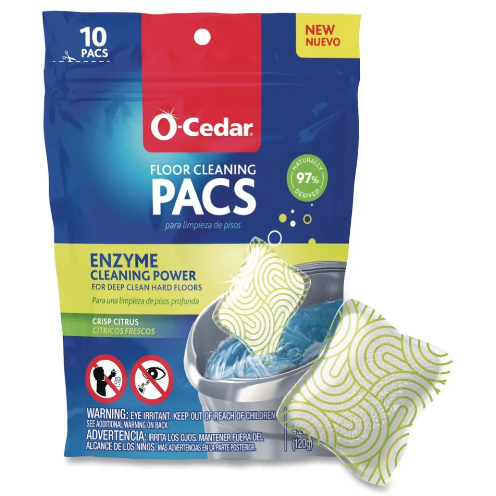 O-Cedar Cleaning PACS - Crisp Citrus Scent (8 Packs/Carton)
