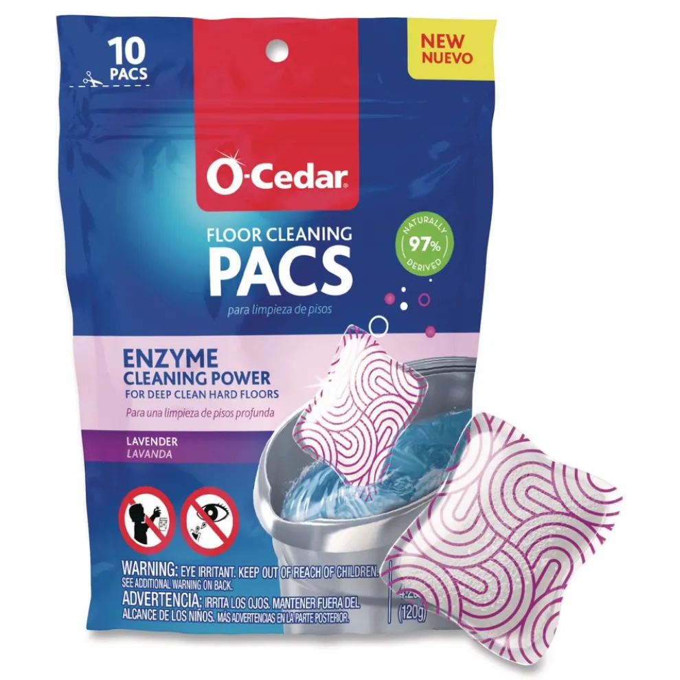 O-Cedar Cleaning PACS - Lavender Scent (8 Packs/Carton)