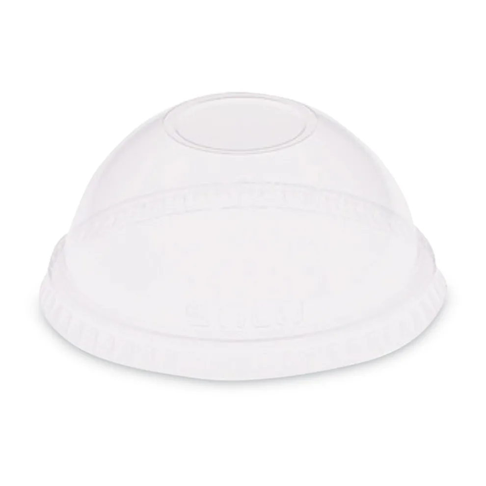SOLO 2.5 oz to 9 oz Plastic Dome-Top Cold Cup Lids - Clear (2500/Carton)