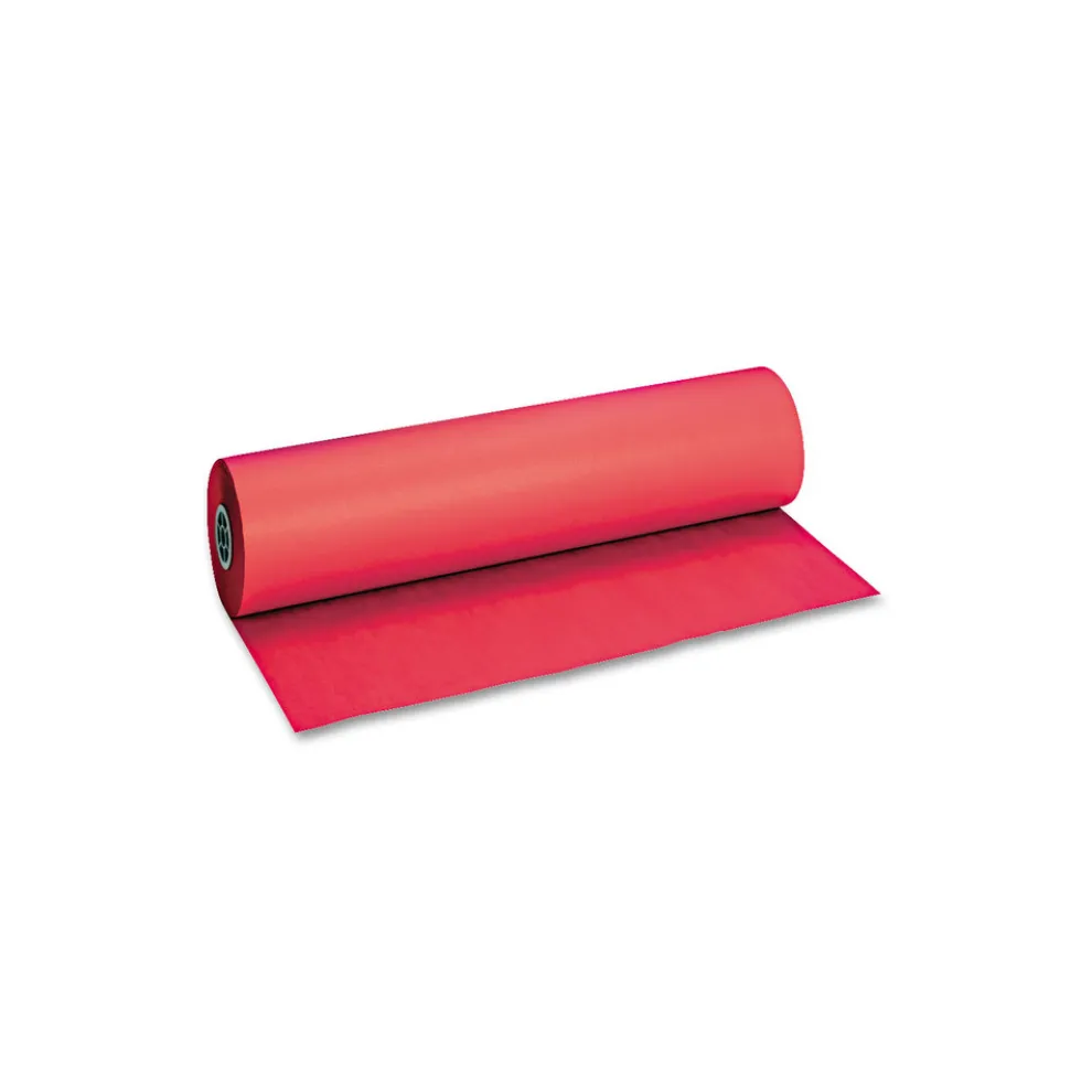 Pacon 36 in. x 1000 ft. 40 lb Cover Weight Decorol Flame Retardant Art Rolls - Cherry Red (1-Roll)