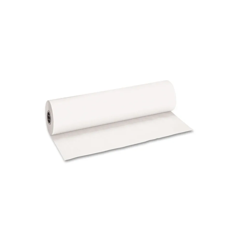 Pacon 36 in. x 1000 ft. 40 lb Cover Weight Decorol Flame Retardant Art Rolls - Frost White (1-Roll)