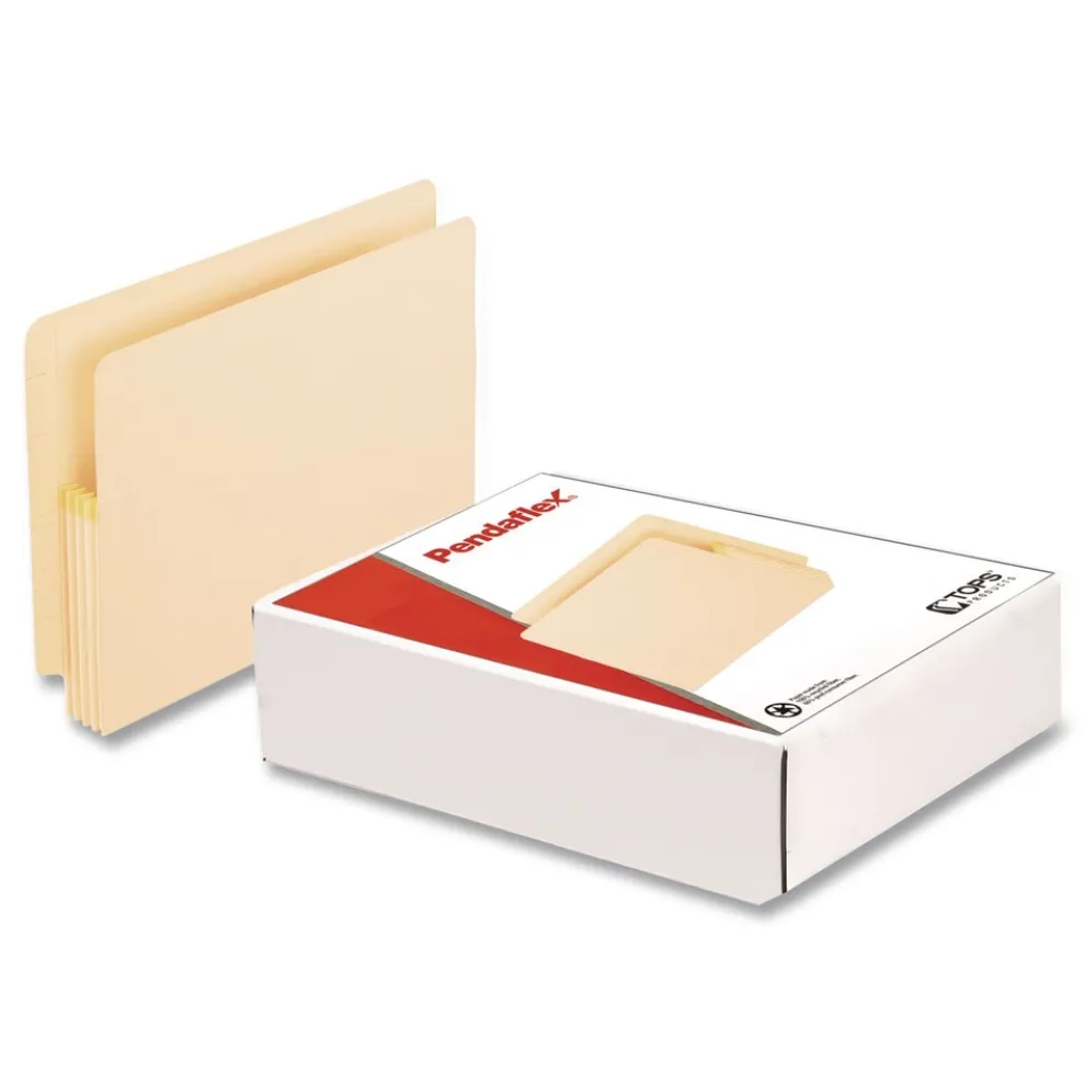 Pendaflex 3.5 in. Expansion Letter Size Convertible End Tab File Pockets - Manila (25/Box)