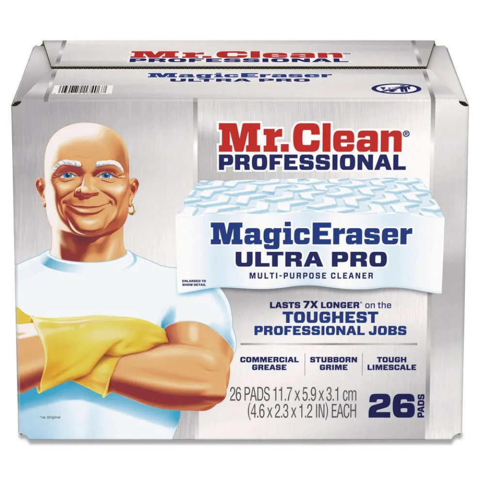 P&G Pro Magic Eraser Ultra Pro Multi-Purpose Cleaner 4.72 x 1.38 x 2.56 Thick White (26/Carton)
