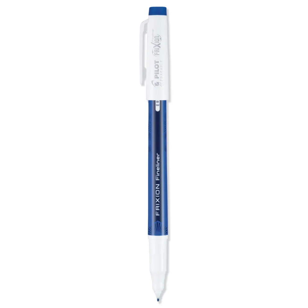 Pilot FriXion Fine 0.6 millimeter Stick Fineliner Erasable Porous Point Pen - Blue Ink/Blue/White Barrel (1-Dozen)