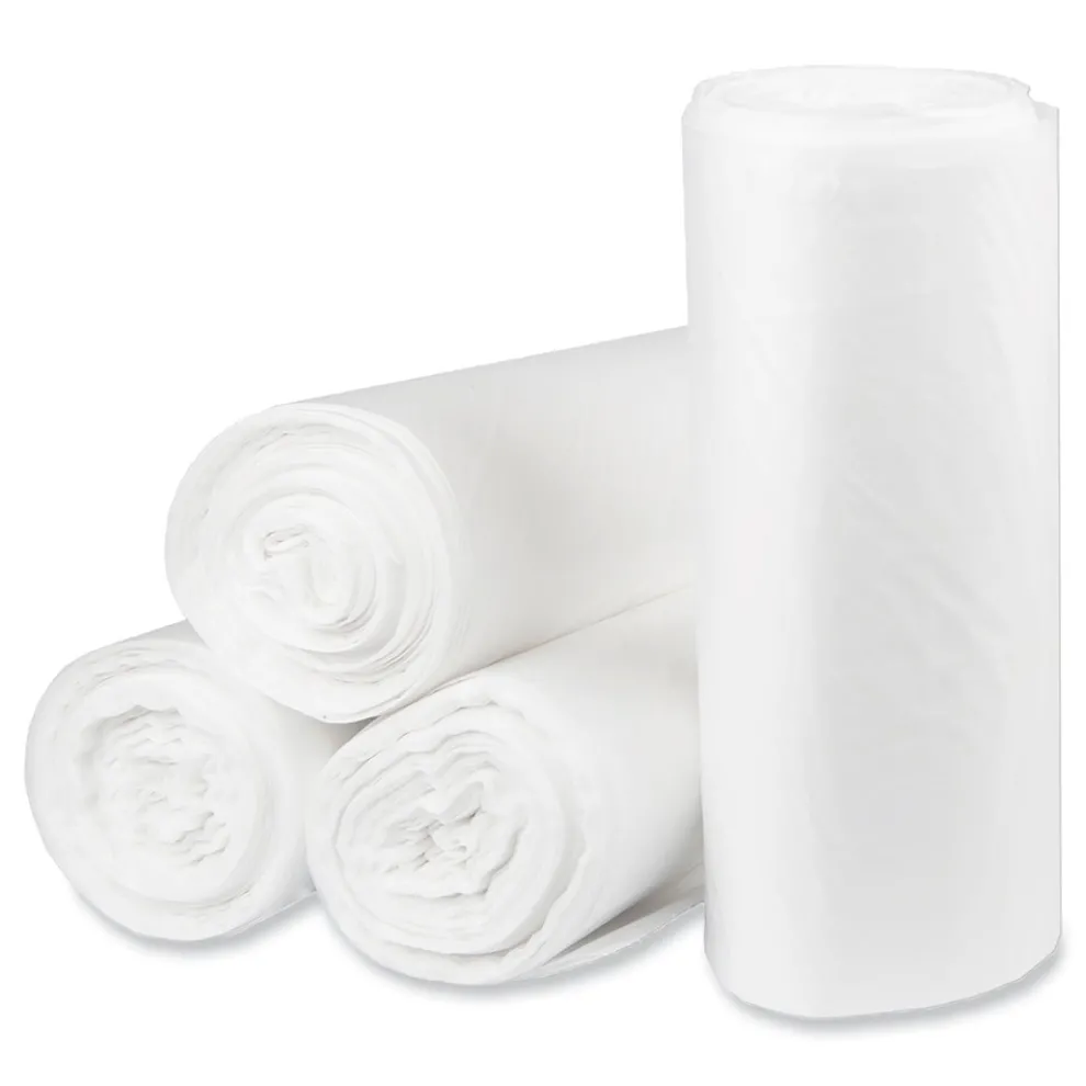 Pitt Plastics Eco Strong Plus 38 in. x 58 in. 16 mic 60 Gallon Can Liners - Natural (200/Carton)