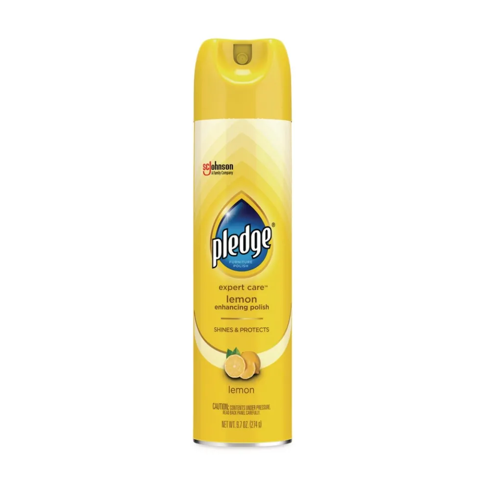 Pledge 9.7 oz. Aerosol Spray Furniture Polish - Lemon (6/Carton)