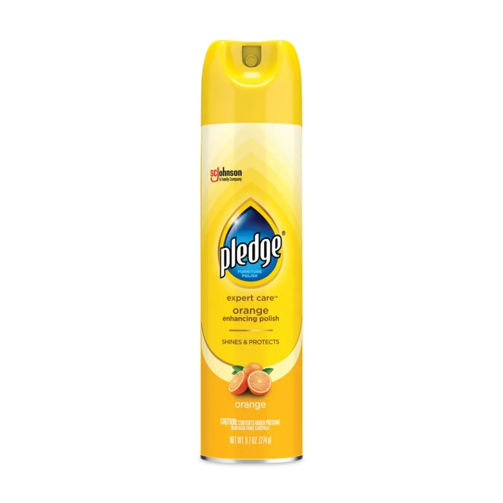 Pledge 9.7 oz Aerosol Spray Furniture Polish - Orange Clean Scent