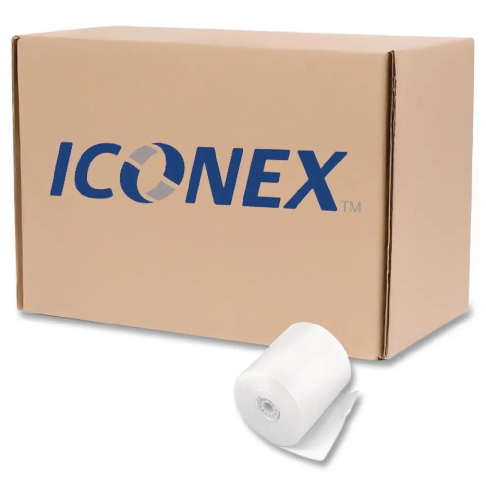 PM Company Direct Thermal Printing 0.45 in. Core 3.13 in. x 290 ft. Paper Rolls - White (50/Carton)