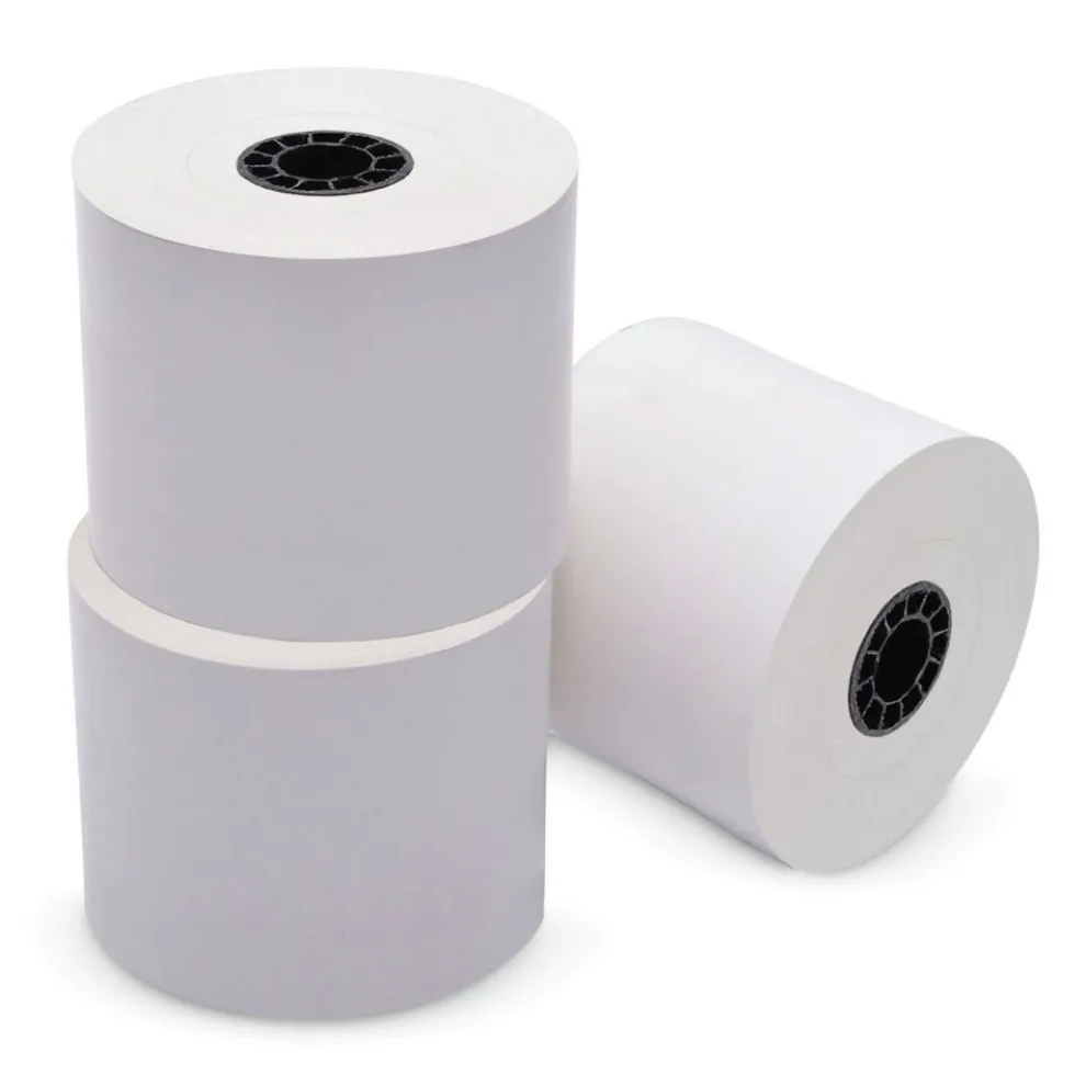 PM Company ICX90230088 3.15 in. x 270 ft. Sticky Media - White (12 Rolls/Carton)