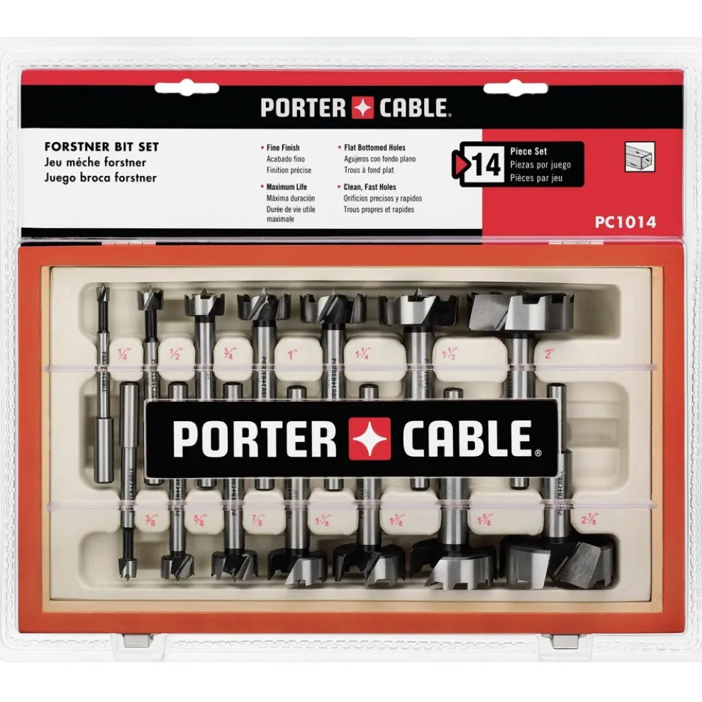 Porter-Cable 14-Piece Forstner Drill Bit Set