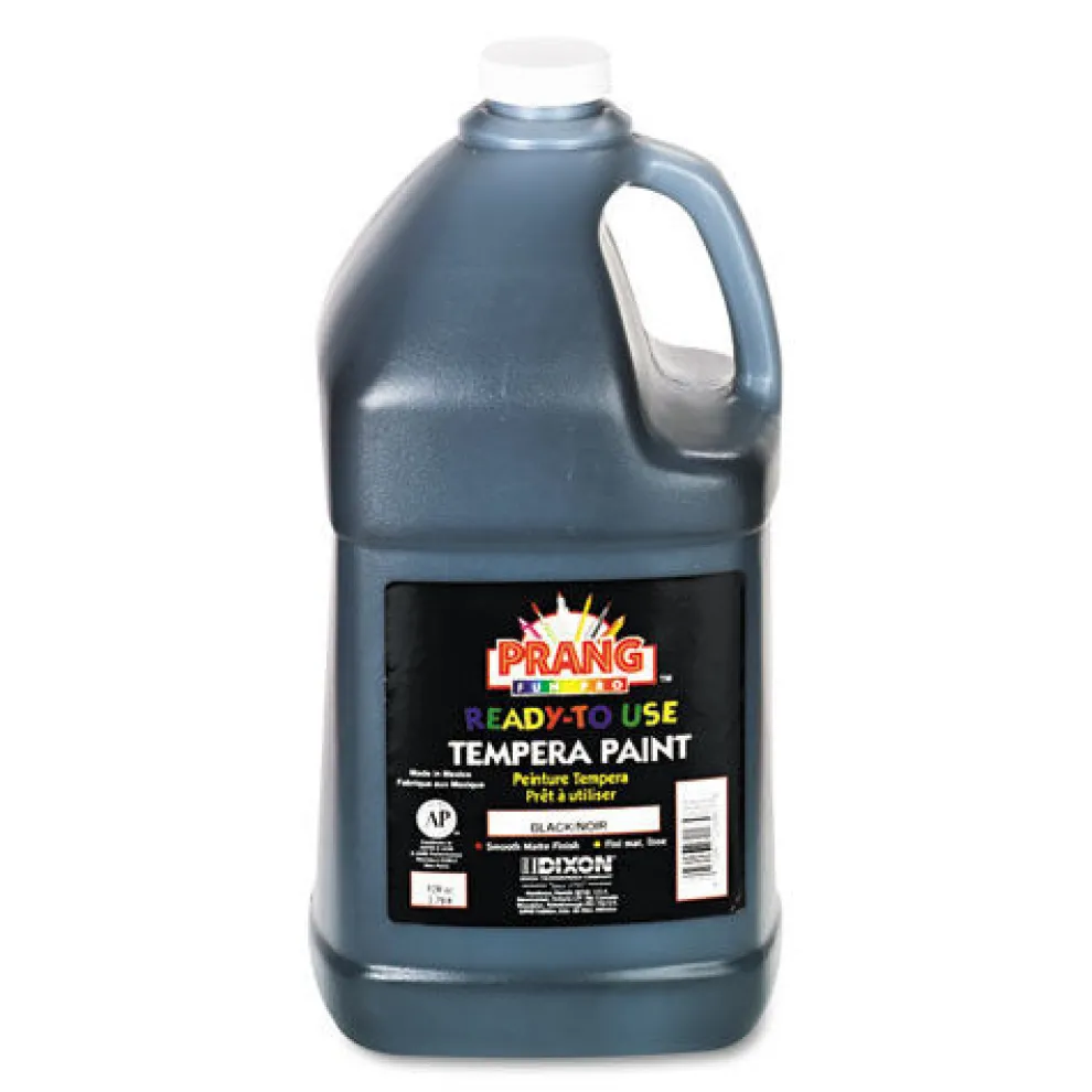 Prang 1 gal. Bottle Ready-to-Use Tempera Paint - Black