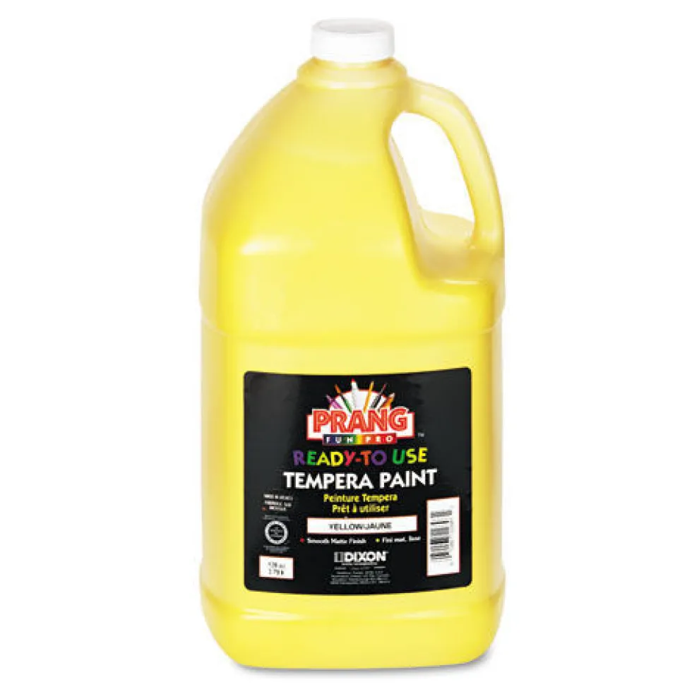 Prang X22803 1 gal. Bottle Ready-to-Use Tempera Paint - Yellow