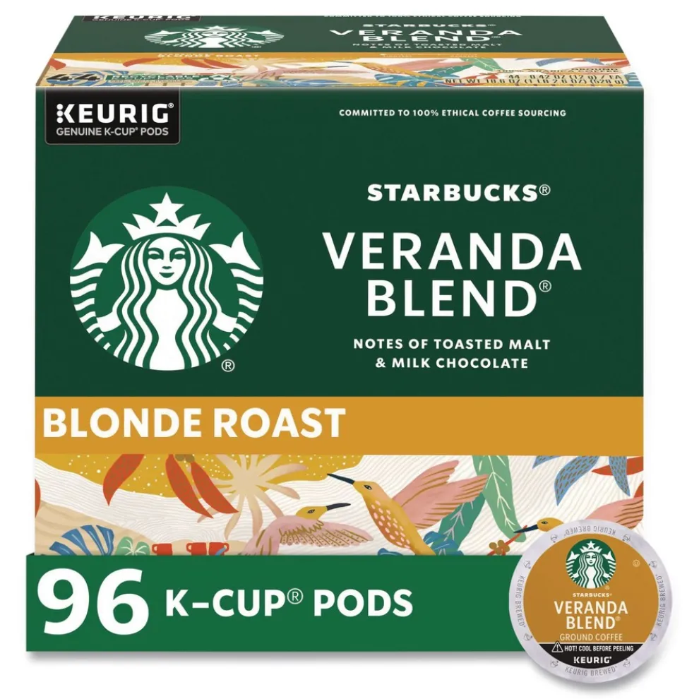 Starbucks 12434950 Coffee K-Cups - Veranda Blend (96/Carton)
