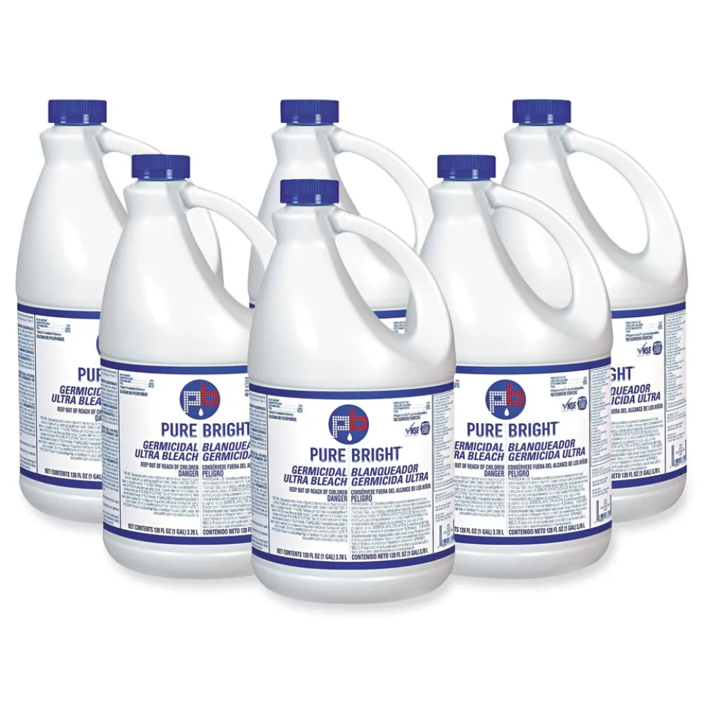 Pure Bright 1 Gallon Bottle Liquid Germicidal Bleach (6/Carton)