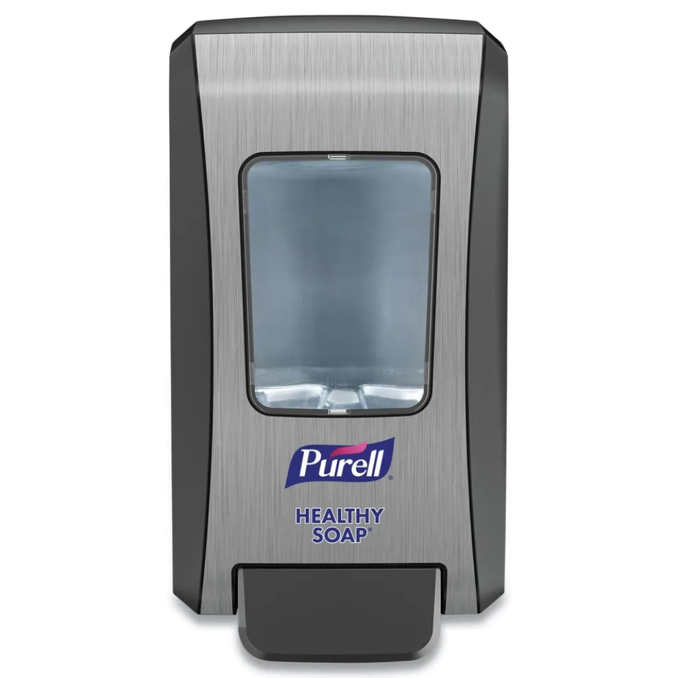 PURELL 2000 ml 6.5 in. x 4.65 in. x 11.86 in. Fmx-20 Soap Push-Style Dispenser - Graphite/Chrome (6/carton)
