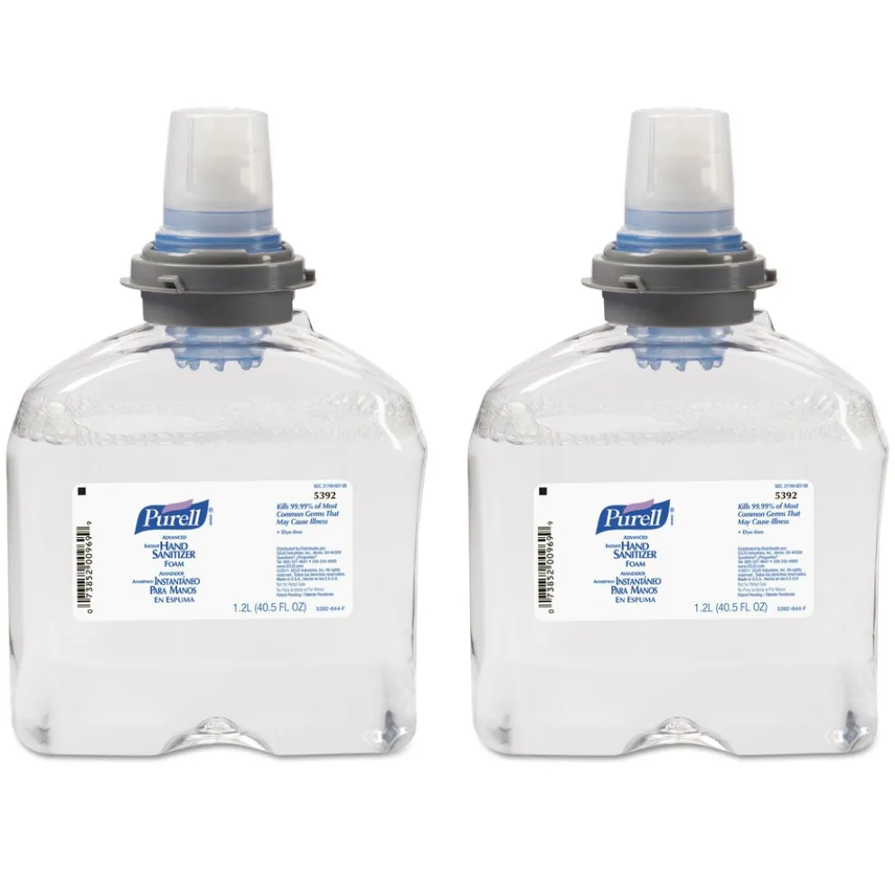 PURELL 2-Pack Advanced TFX 1200ml Instant Hand Sanitizer Foam Refill - White