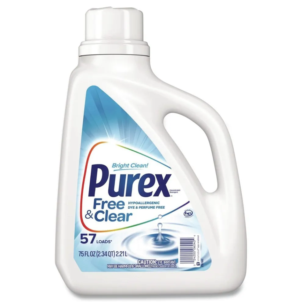 Purex 75 oz. Bottle Free and Clear Liquid Laundry Detergent - Unscented