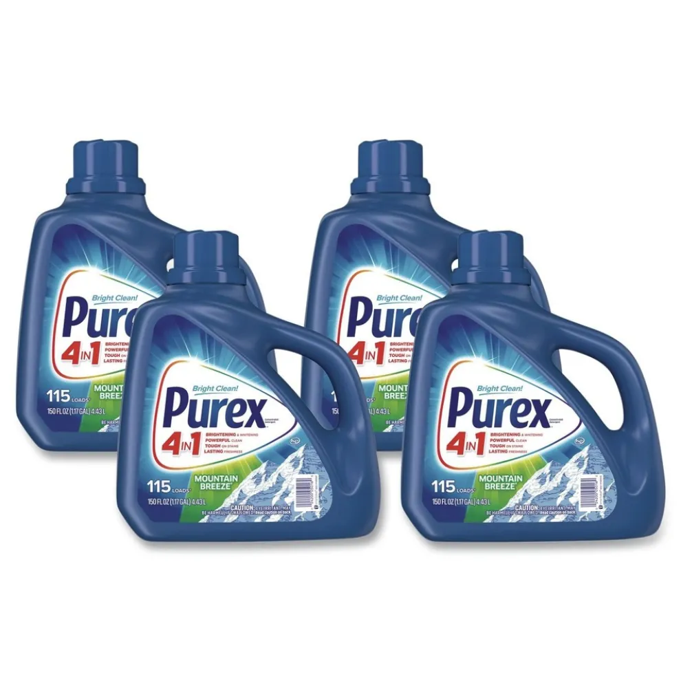 Purex 150 oz. Bottle Liquid Laundry Detergent - Mountain Breeze (4/Carton)