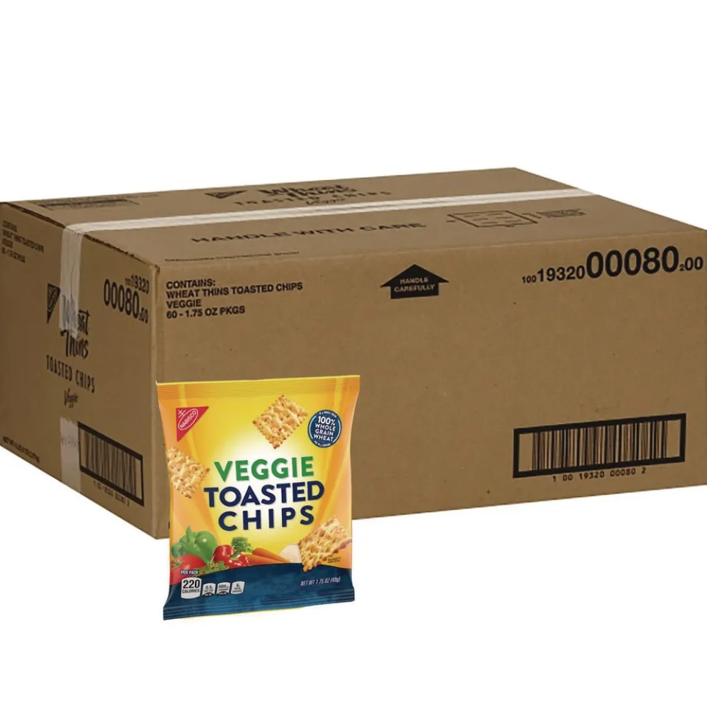 Nabisco 1.75 oz. Bag Wheat Thins Toasted Veggie Chips (60/Carton)