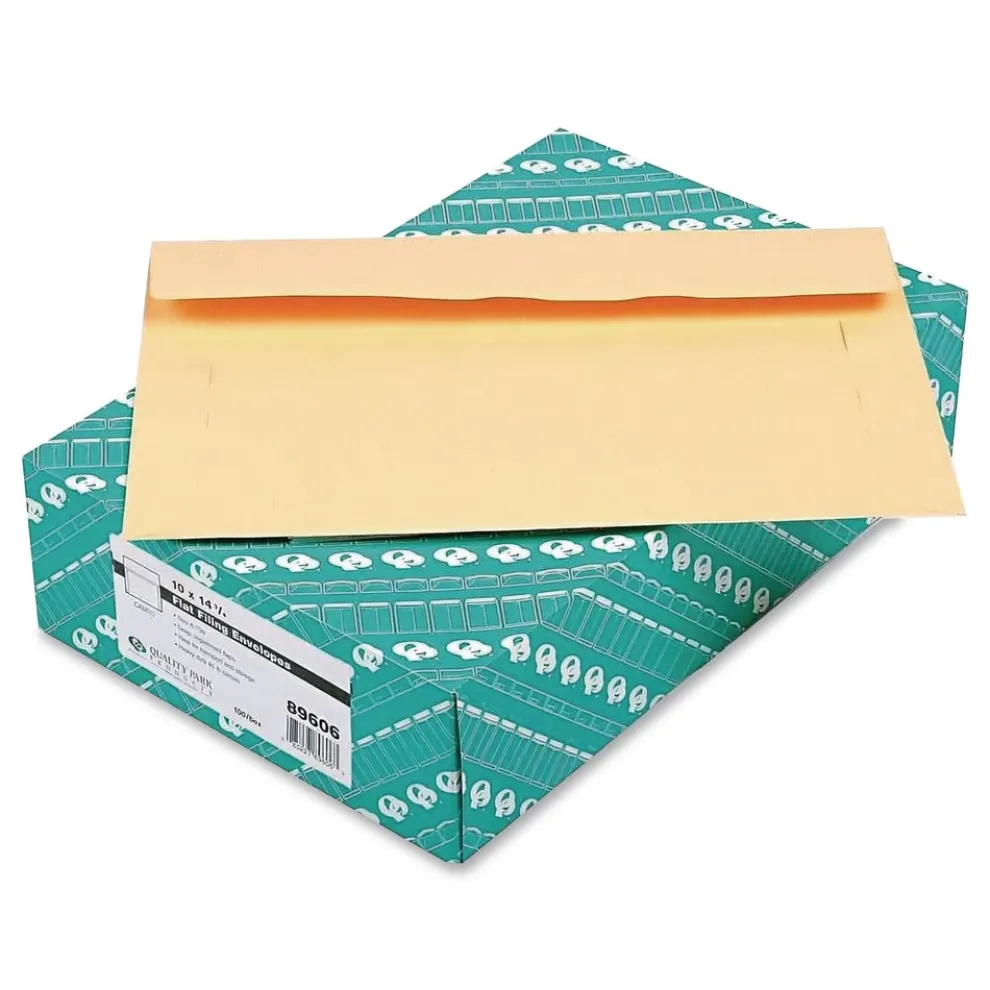 Quality Park Filing Envelopes - Legal Size, Cameo Buff (100/Box)