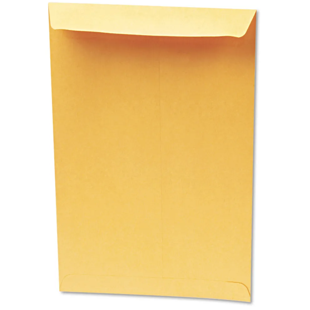 Quality Park Redi-Seal 10 in. x 15 in. No. 15 Cheese Blade Flap Adhesive Closure Catalog Envelope - Brown Kraft (250/Box)