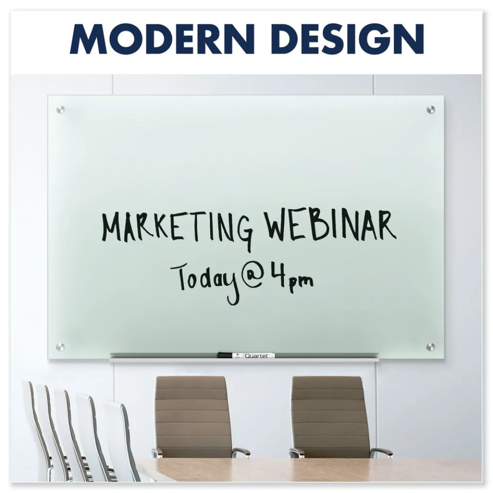 Quartet 24 in. x 18 in. Infinity Glass Marker Board - Frost Surface