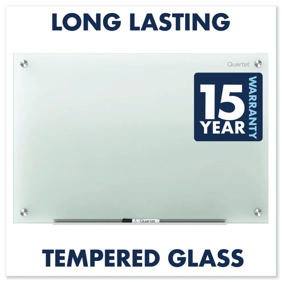 Quartet 24 in. x 18 in. Infinity Glass Marker Board - Frost Surface