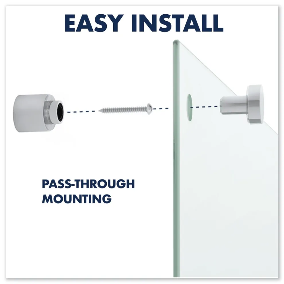 Quartet 24 in. x 18 in. Infinity Glass Marker Board - Frost Surface