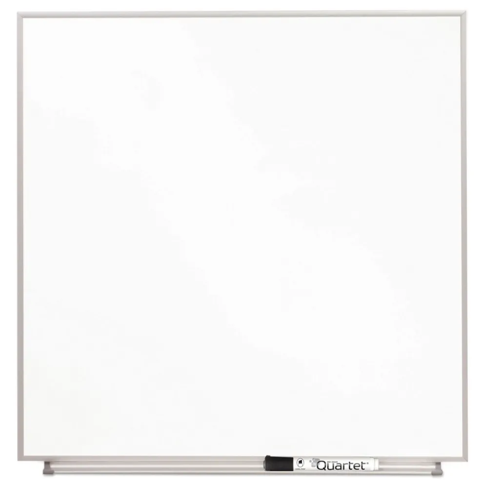 Quartet 23 in. x 23 in. Matrix Magnetic Boards - White Surface, Satin Aluminum Frame