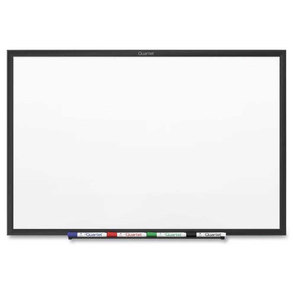 Quartet Classic Series Nano-Clean Dry Erase Board, 24 X 18, Black Aluminum Frame