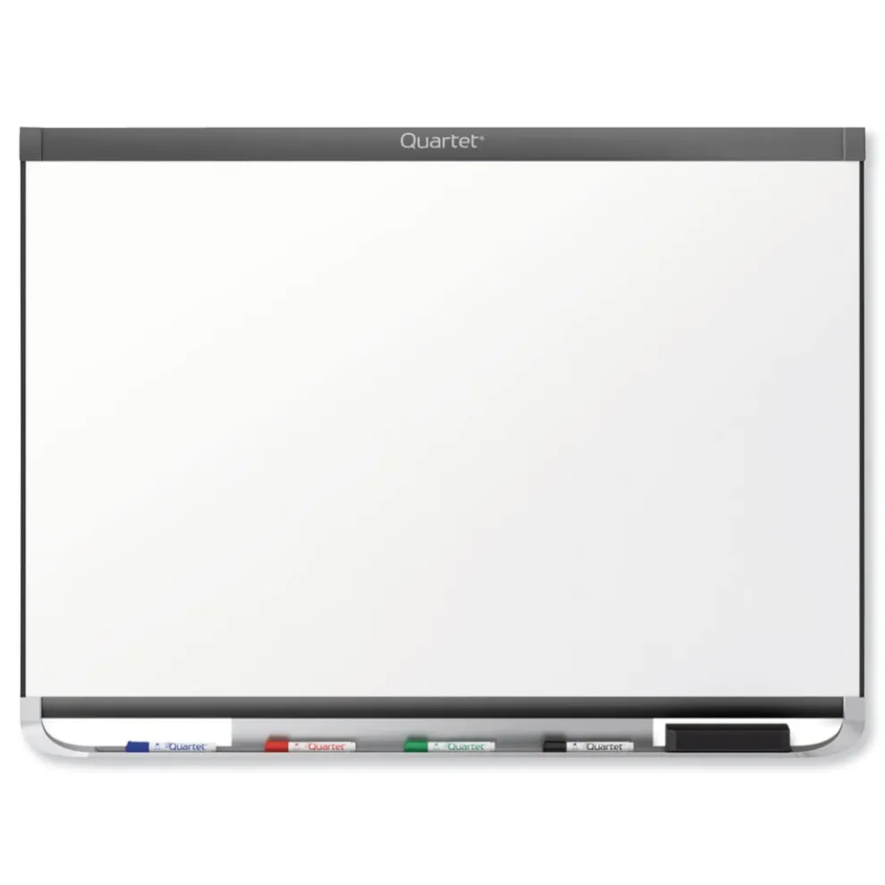 Quartet Prestige 2 DuraMax 96 in. x 48 in. Magnetic Porcelain Whiteboard - Graphite Frame