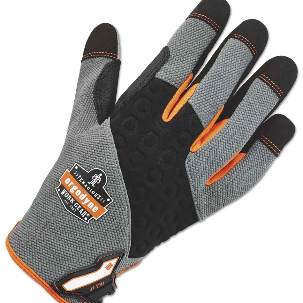 Ergodyne ProFlex 710 Heavy-Duty Utility Gloves - Extra Large, Gray (1-Pair)