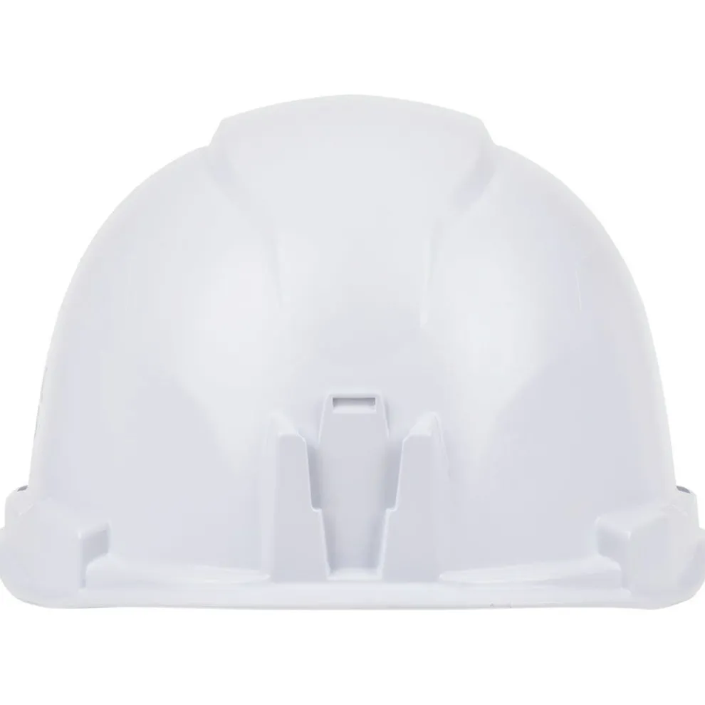 Klein Tools Non-Vented Cap Style Hard Hat with Rechargeable Headlamp - White