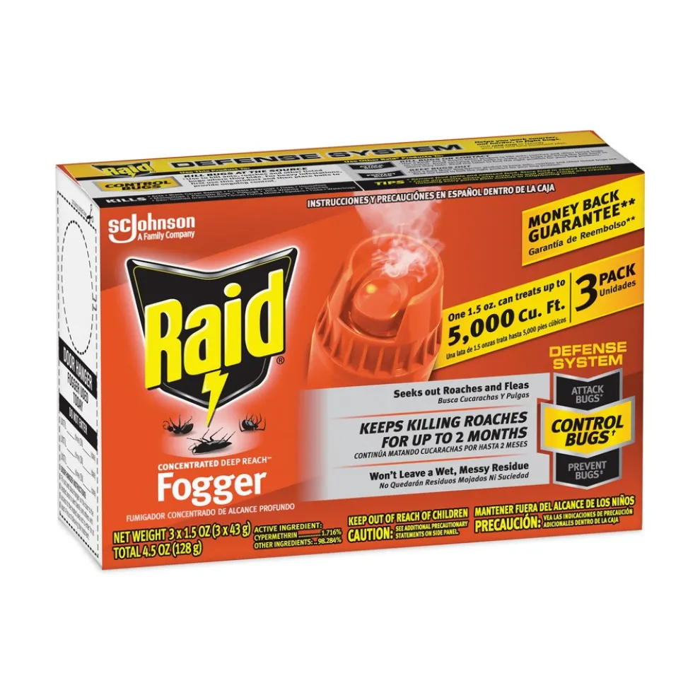 Raid 305690 1.5 oz. Aerosol Spray Concentrated Deep Reach Fogger (12/Carton)