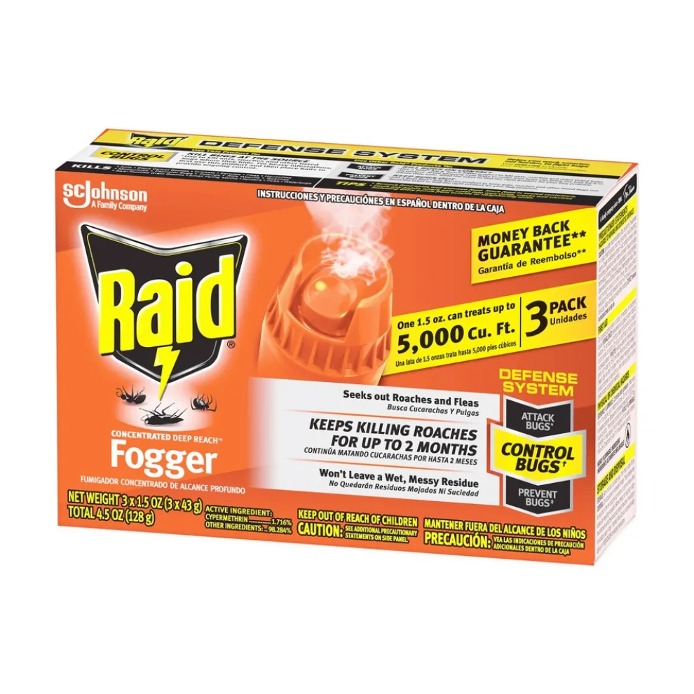 Raid 305690 1.5 oz. Aerosol Spray Concentrated Deep Reach Fogger (12/Carton)