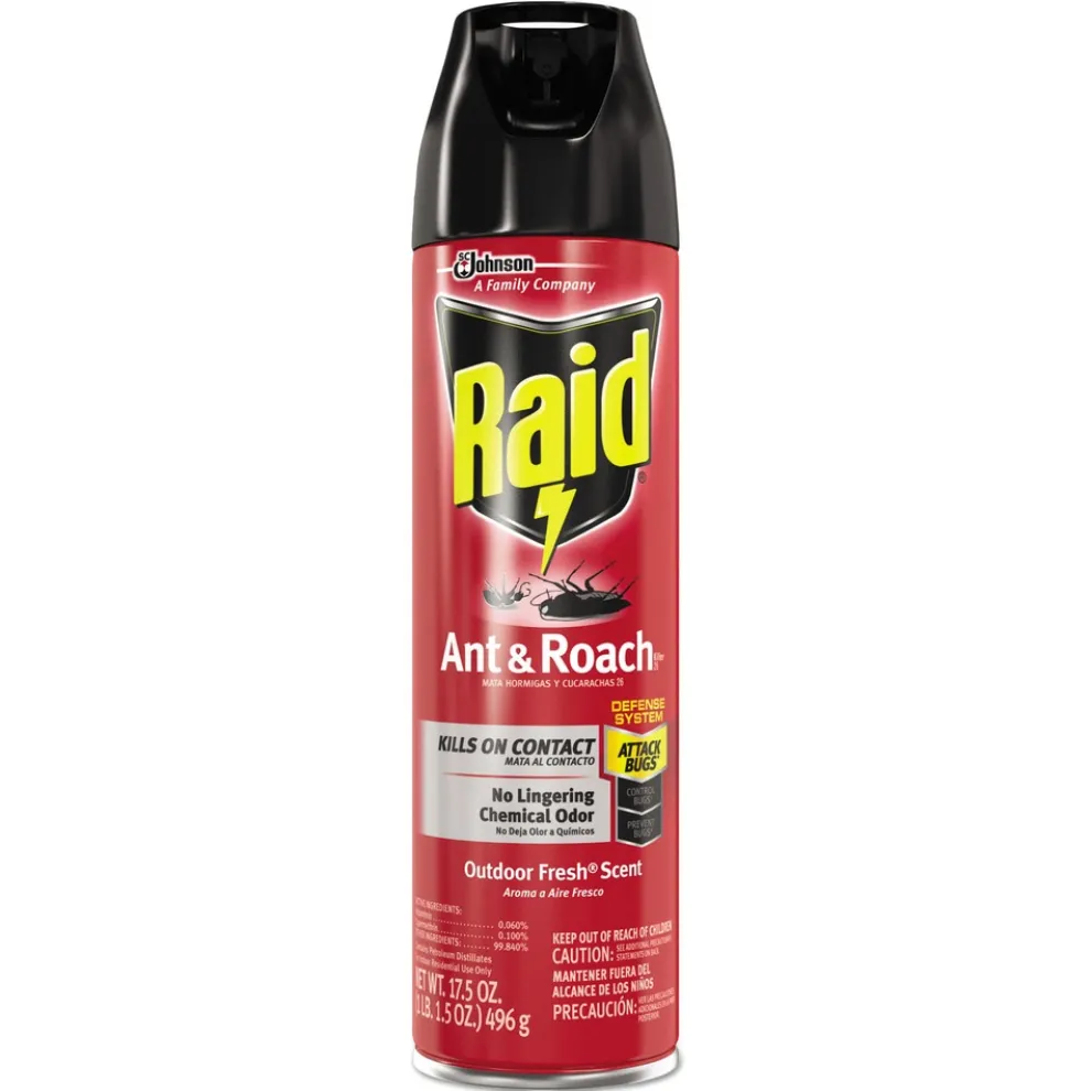 Raid 17.5 oz. Aerosol Spray Ant and Roach Killer - Outdoor Fresh (12/Carton)
