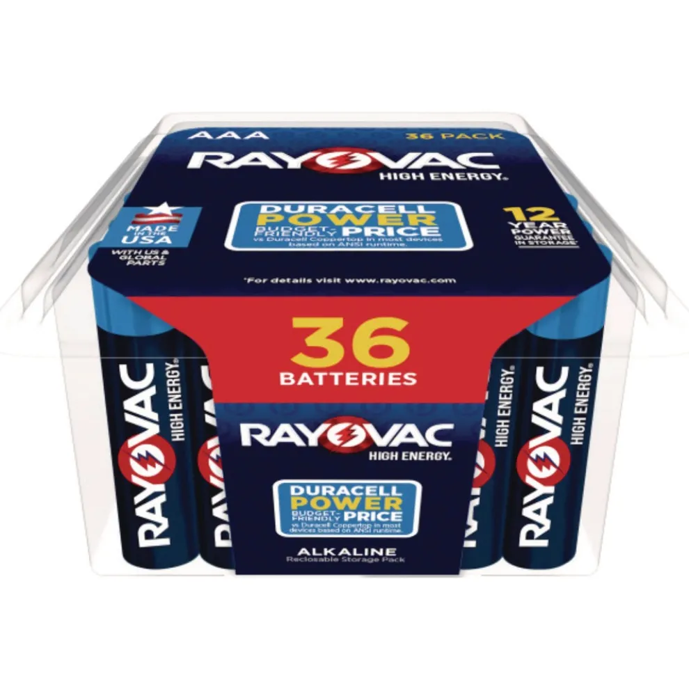 Rayovac Alkaline AAA Batteries (36/Pack)