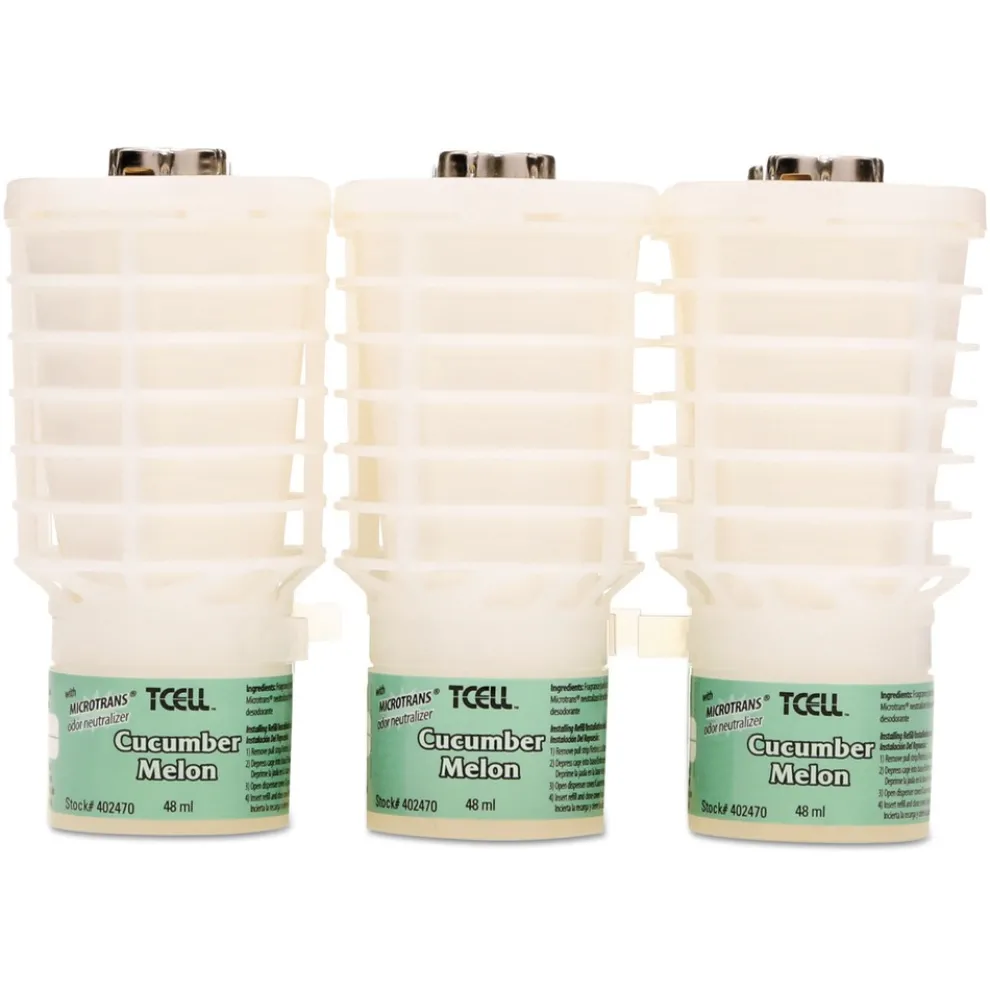 Rubbermaid Commercial TCell Microtrans Odor Neutralizer Refill - Cucumber Melon (6/Carton)