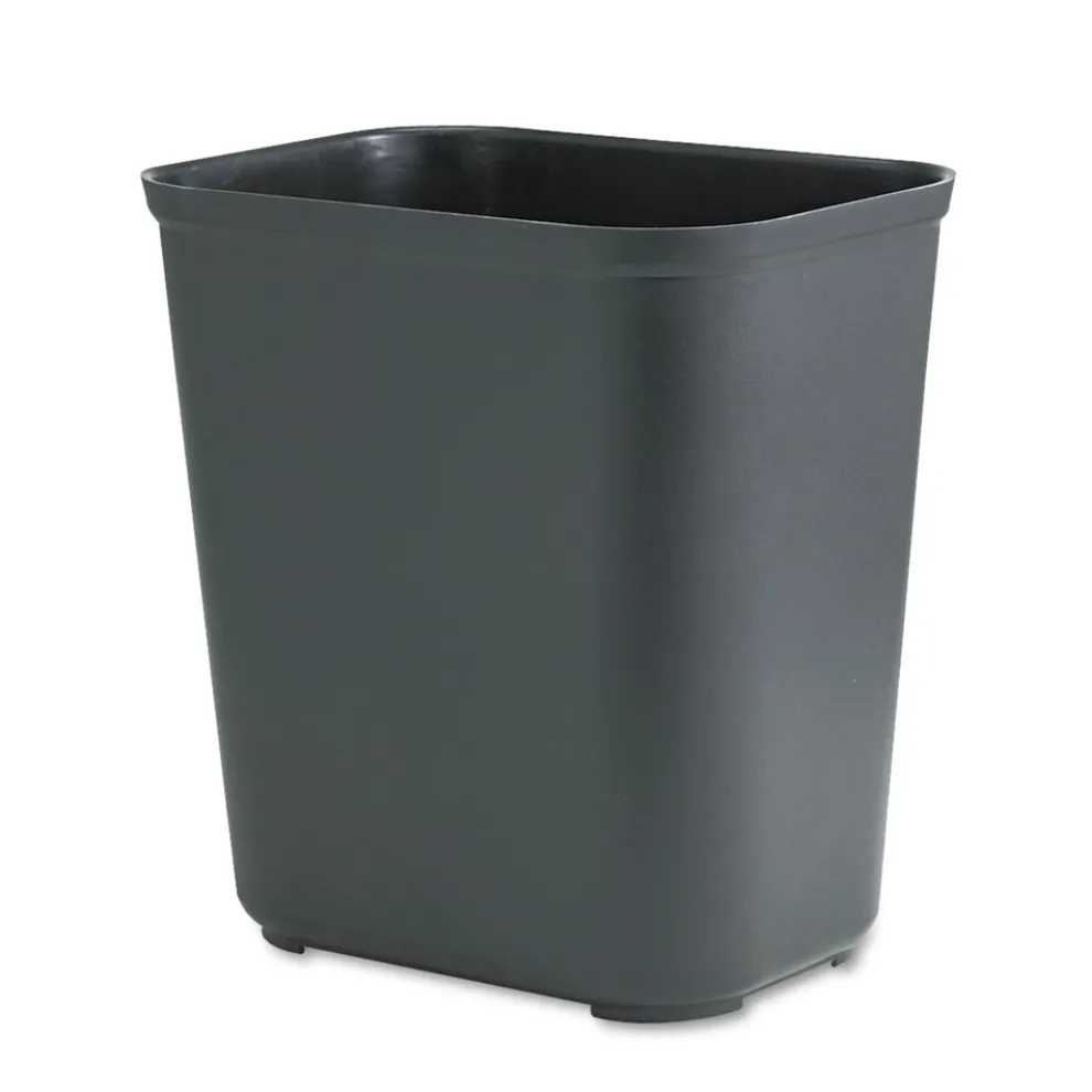 Rubbermaid Commercial 7 gal. Fiberglass Wastebasket - Black