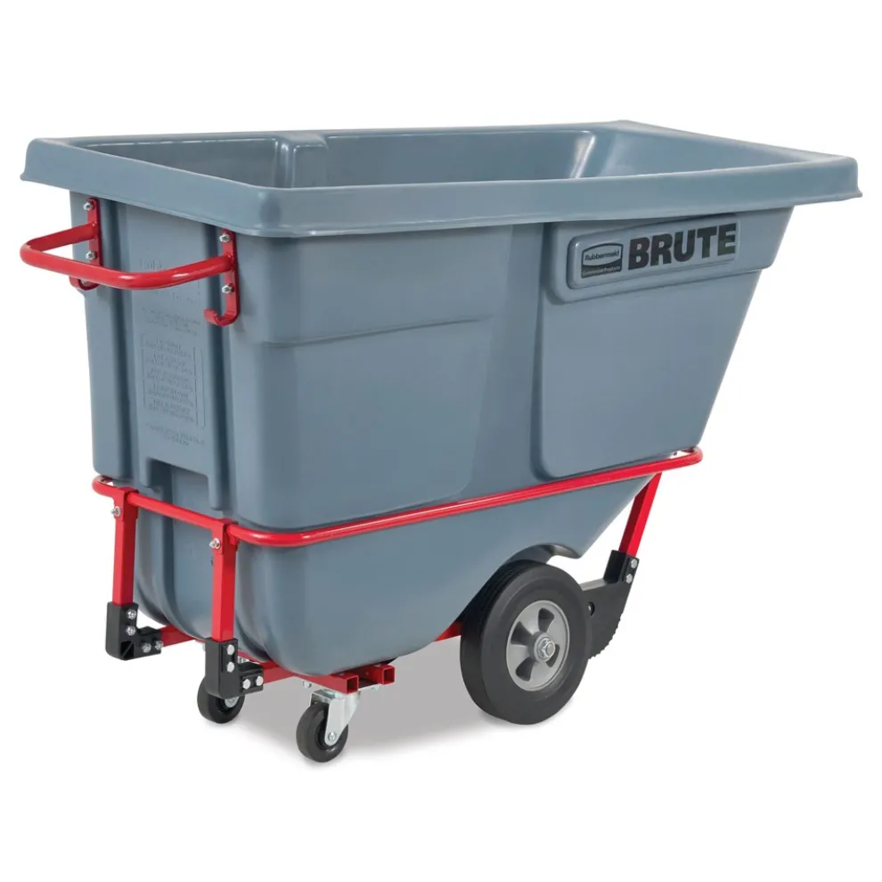 Rubbermaid Commercial 0.5 cu yd BRUTE DURATILT Frame Tilt Truck Standard Duty 850 lb Capacity Gray