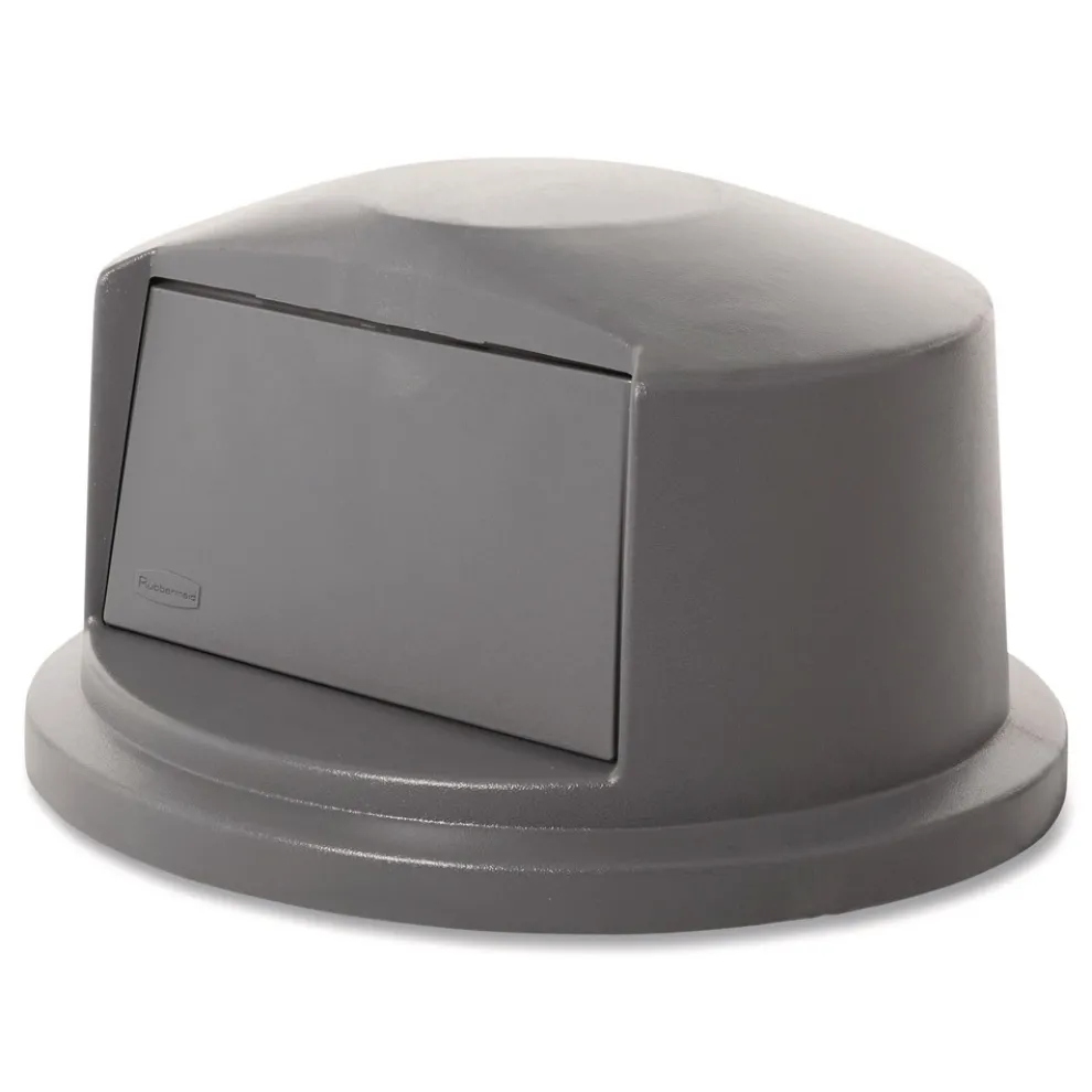 Rubbermaid Commercial 22.75 in. x 12.25 in. BRUTE Dome Top Swing Door Lid for 32 gal. Waste Containers - Gray
