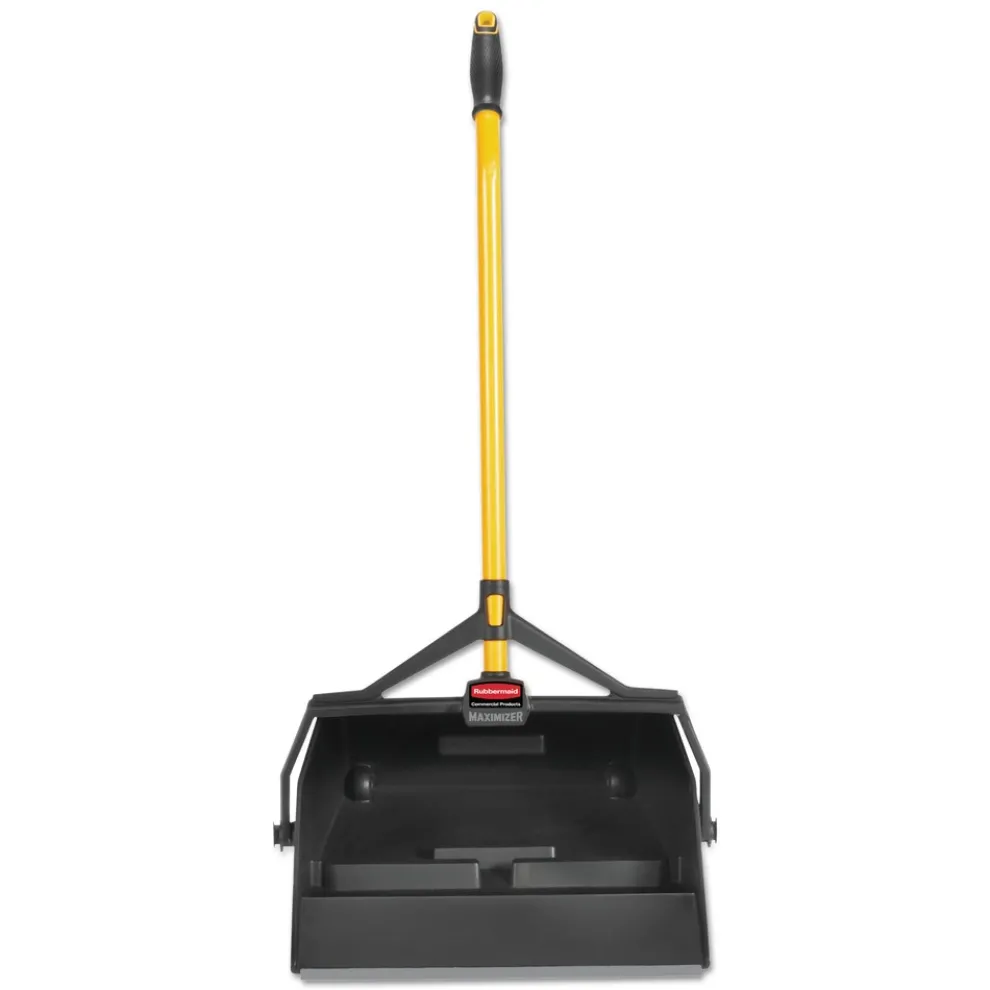 Rubbermaid Commercial Maximizer 29 in. x 16.90 in. x 12 in. Wet/Dry Debris Pan with Hanger Bracket - Yellow
