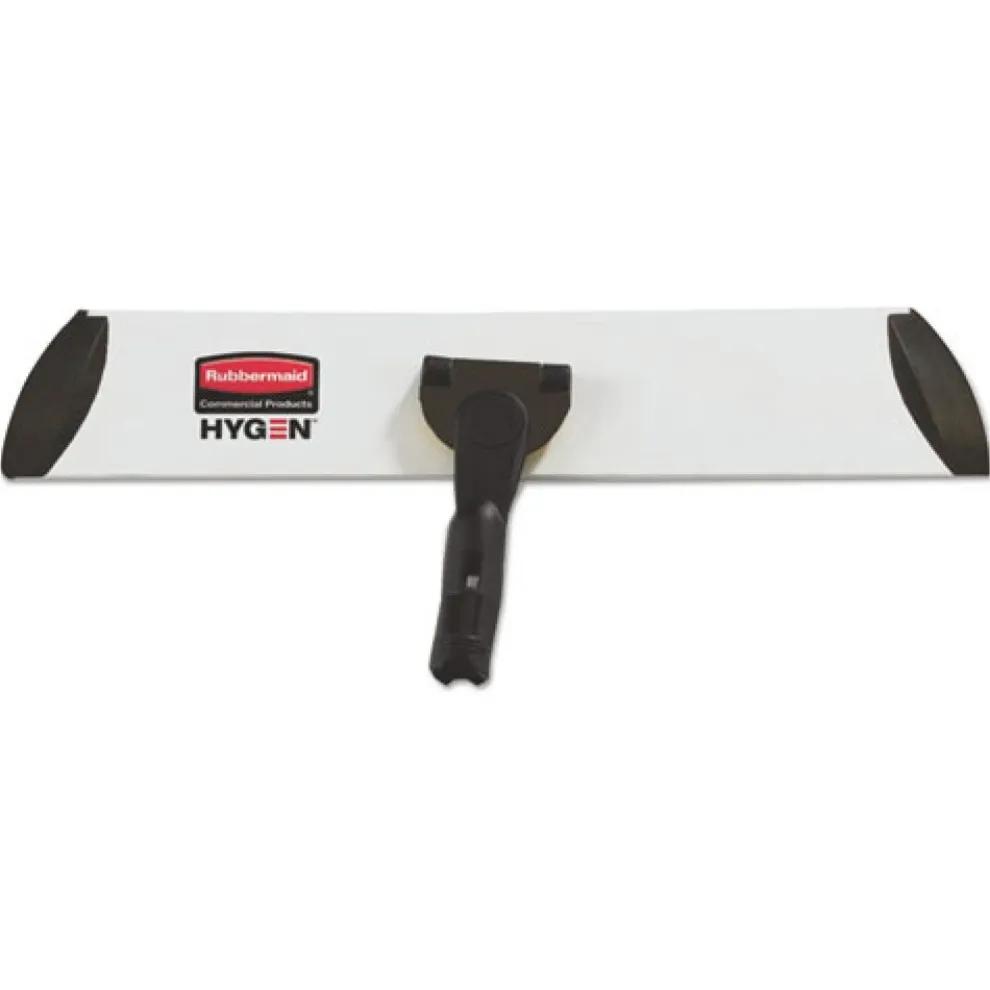 Rubbermaid Commercial Executive 17 in. x 3.5 in. Microfiber Single-Sided Flat Mop Frame - Black/Silver