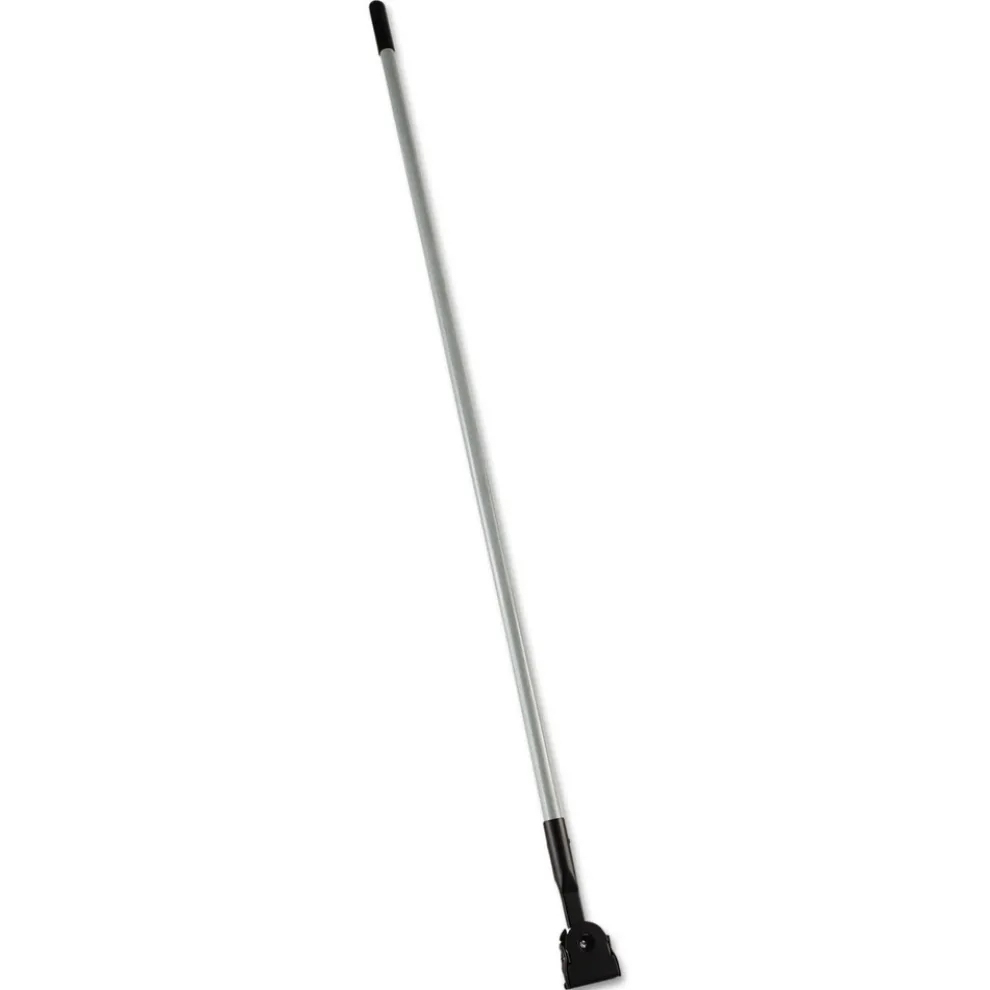 Rubbermaid Commercial Snap-On Fiberglass 1 in. Diameter x 60 in. Dust Mop Handle - Gray/Black
