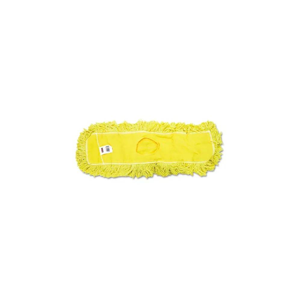Rubbermaid Commercial FGJ15300YL00 24 in. Trapper Commercial Looped-End Launderable Dust Mop - Yellow