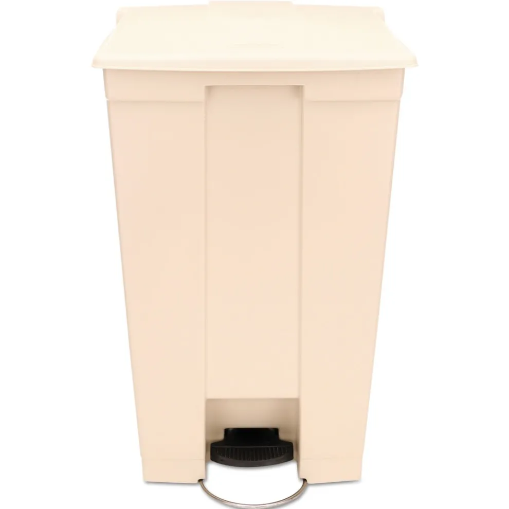 Rubbermaid Commercial 18 Gallon Polyethylene Step-On Receptacle - Beige