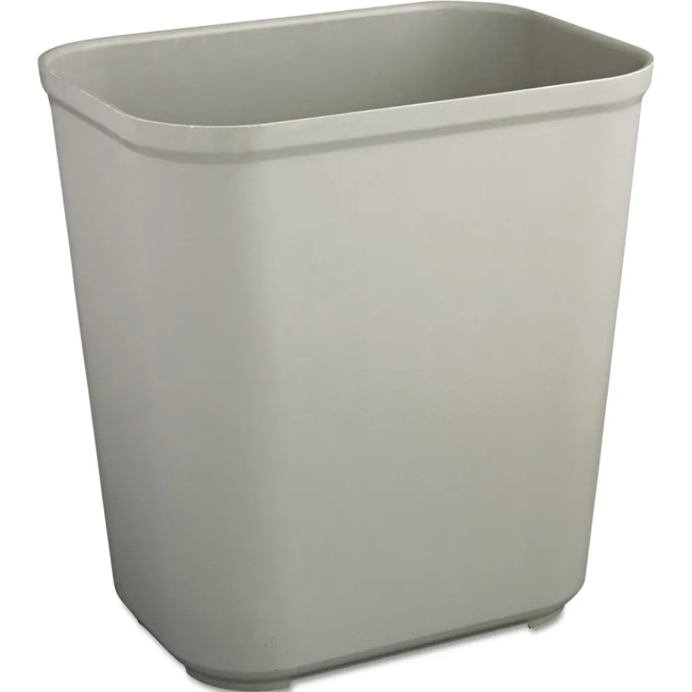 Rubbermaid Commercial 7 gal. Fiberglass Wastebasket - Gray