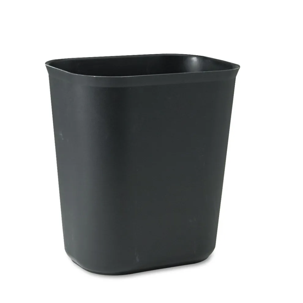 Rubbermaid Commercial 3.5 gal. Fiberglass Wastebasket - Black