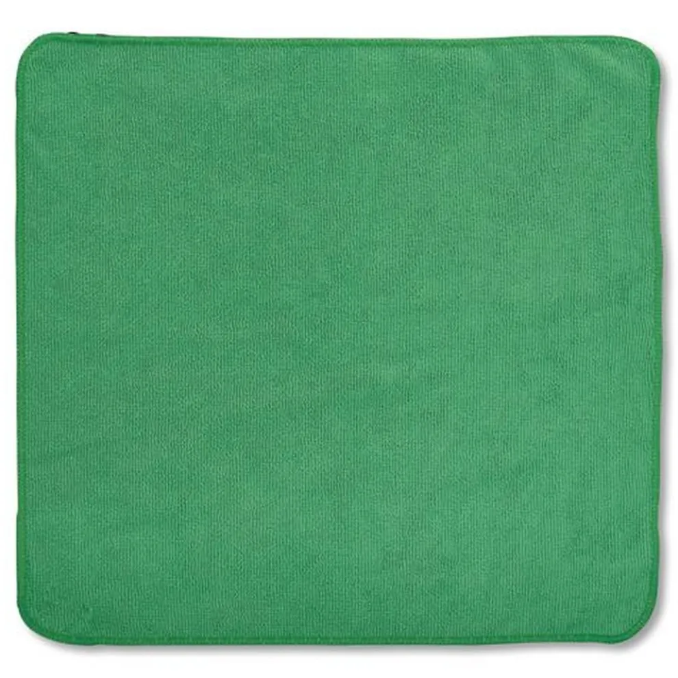 Rubbermaid Commercial 16 in. x 16 in. Microfiber Cleaning Cloths - Green (24/Pack)